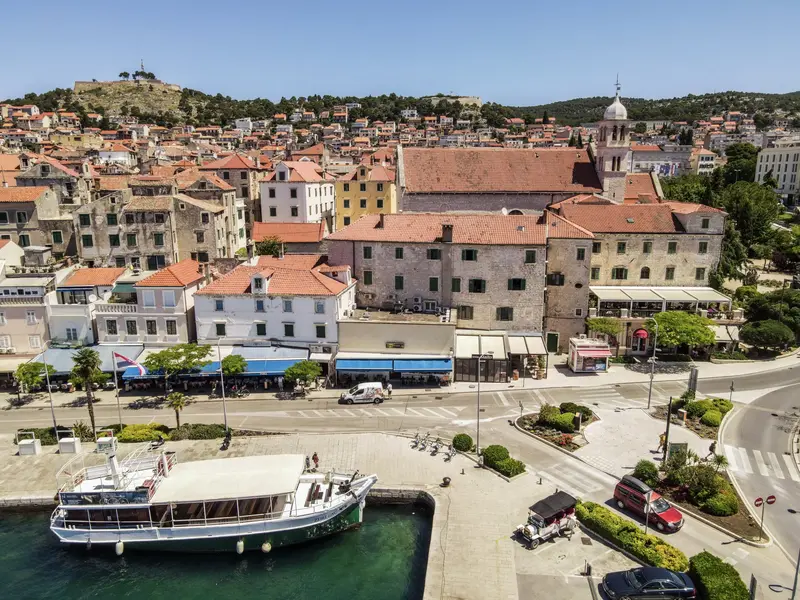 Šibenik Old Town House — drone view 1